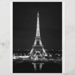 Tour Eiffel la nuit - B/W Prospectus