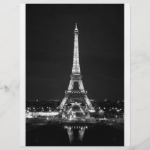 Tour Eiffel la nuit - B/W Prospectus