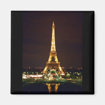Tour Eiffel la nuit - couleur Magnets