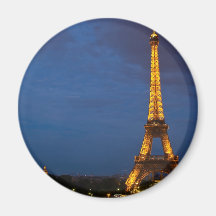 Tour Eiffel la nuit Magnets Pour Réfrigérateur