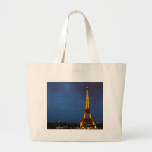 Tour Eiffel la nuit Sac
