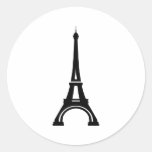 Tour Eiffel Paris Autocollant Rond