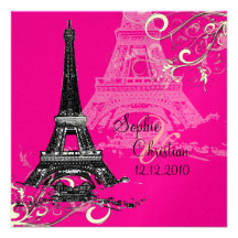 Tour Eiffel + remous épousant des invitations