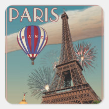 Tour Eiffel vintage - 18x24 Adhésif