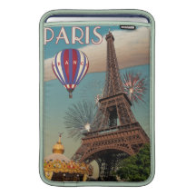 Tour Eiffel vintage - 18x24 Poche Macbook