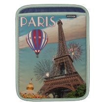 Tour Eiffel vintage - 18x24 Poches Pour iPad