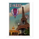 Tour Eiffel vintage Carte Postale
