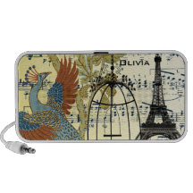 Tour Eiffel vintage musical de Nouveau d'art de pa Haut-parleurs Mobiles