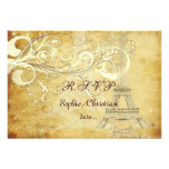 Tour Eiffel vintage original de rsvp de PixDezines Faire-parts