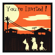 Tour ou invitation de partie de Treaters Halloween