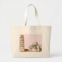 Tour penchée de sac fourre-tout de Pise
