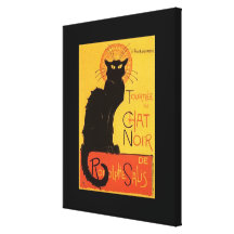 Tournée du Chat Noir, cru de chat noir de Steinlen Toile Tendue Sur Châssis