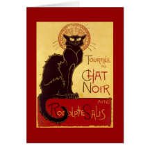 Tournée du Chat Noir, Théophile Steinlen Cartes De Vœux