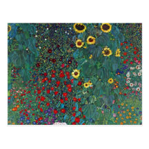 Tournesol de Farmergarden, Klimt, fleurs vintages Cartes Postales