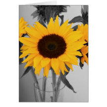 Tournesol d'espoir carte de vœux
