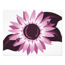 Tournesol rose avec des coccinelles faire-part