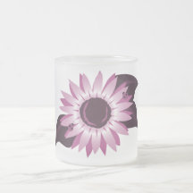 Tournesol rose avec des coccinelles tasse à café