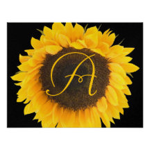 Tournesol sur la carte noire de réponse carton d'invitation