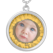 Tournesol votre collier de photo de bébé