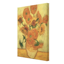 Tournesols, 1889 (huile sur la toile) toile tendue sur châssis