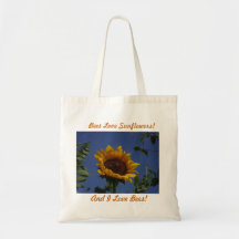 Tournesols d'amour d'abeilles sac fourre-tout