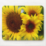 Tournesols heureux tapis de souris