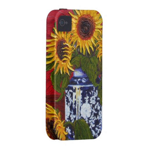 Tournesols jaunes dans le cas de l'iPhone 4 de vas Coques Case-Mate iPhone 4
