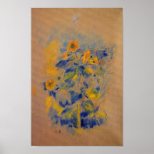 Tournesols par Berthe Morisot Poster