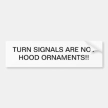 TOURNEZ LES ORNEMENTS DE SIGNALS/HOOD ADHÉSIF POUR VOITURE