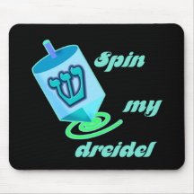 Tournez mon Dreidel Mousepad Tapis De Souris