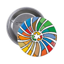 Tournoyé réutilisez badges avec agrafe