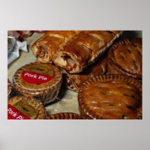 Tourtières et petits pains de saucisse posters