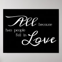 Tous puisque deux personnes étaient amoureuses posters