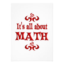 TOUT AU SUJET DES MATHS FAIRE-PART PERSONNALISÉS