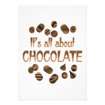 Tout au sujet du chocolat invitations personnalisées