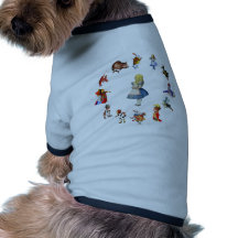 TOUT AUTOUR D'ALICE AU PAYS DES MERVEILLES MANTEAU POUR ANIMAL DOMESTIQUE