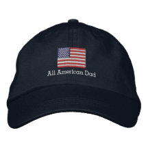 Tout le chapeau américain de drapeau de papa casquette de baseball brodée