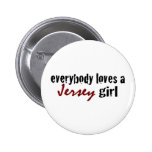 Tout le monde aime la fille du Jersey Pin's Avec Agrafe