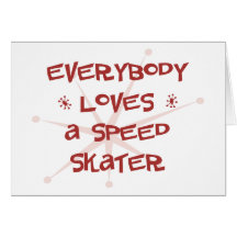 Tout le monde aime un patineur de vitesse cartes