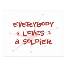 Tout le monde aime un soldat carte postale