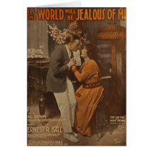 Tout le monde sera jaloux de moi carte de vœux