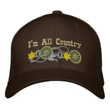 Tout le thème occidental de pays casquette de baseball brodée