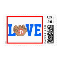 Tout le timbre américain de base-ball - AMOUR timbres