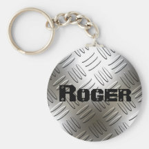 Tout nom de plat Keychain de diamant en métal Porte-clef