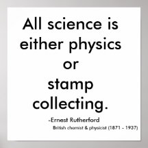 Toute la science est physique ou collecti de timbr posters