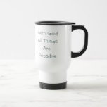 Toutes les choses sont possibles mugs