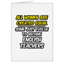 Toutes les femmes sont les professeurs d'Anglais c Carte De Vœux