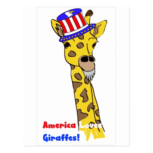 Toutes les girafes américaines cartes postales