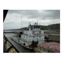 Towboats sur le Mississippi Cartes Postales