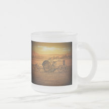 Tracteur antique tasses